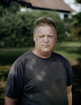 Jens Hausner, 52, farmer and family man. Jens Hausner is one of the last 27 inhabitants of Pödelwitz and spokesman for the initiative 